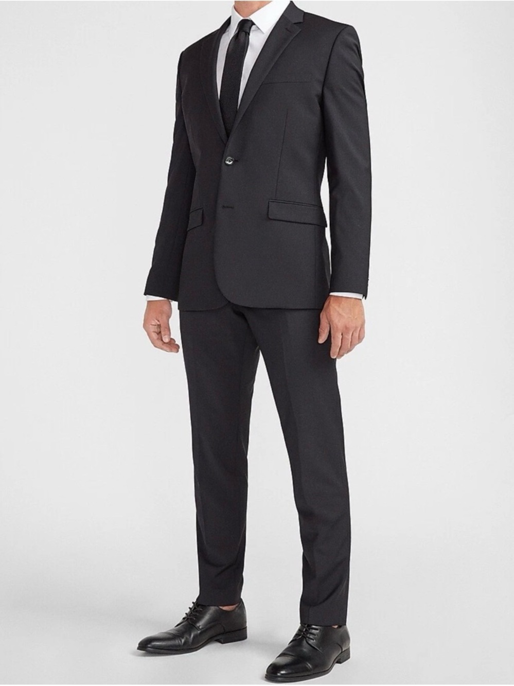 NWT EXPRESS $298 BLACK EXTRA SLIM MODERN TECH SUIT JACKET SZ 40S - Picture 3 of 7